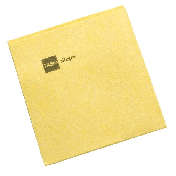 7511081 Салфетка универсальная TASKI Allegro, 38 x 40 см, желтая, 25 шт (D7525375)