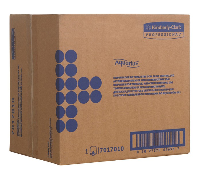 7017 Диспенсер Kimberly-Clark Aquarius, 1 шт, настенный