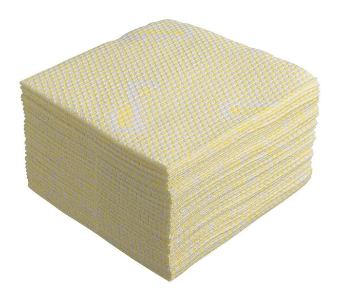 19164 Нетканый протирочный материал WypAll X80 Plus, 8 пач. х 30 л, 35.5 × 33.5 см, желтый, 129,6 г/м²