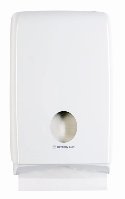 7024 Диспенсер настенный Aquarius Slimfold, для бумажных полотенец в пачках, белый