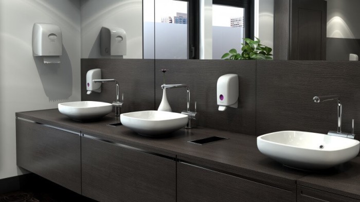 7955 Диспенсер настенный Aquarius Slimroll, для рулонных полотенец, белый