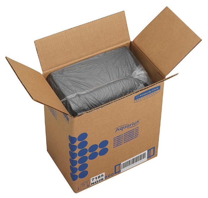 7185 Диспенсер настенный Aquarius Slimroll, для рулонных полотенец, черный