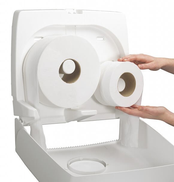 6991 Диспенсер настенный Aquarius, для туалетной бумаги в больших рулонах, белый