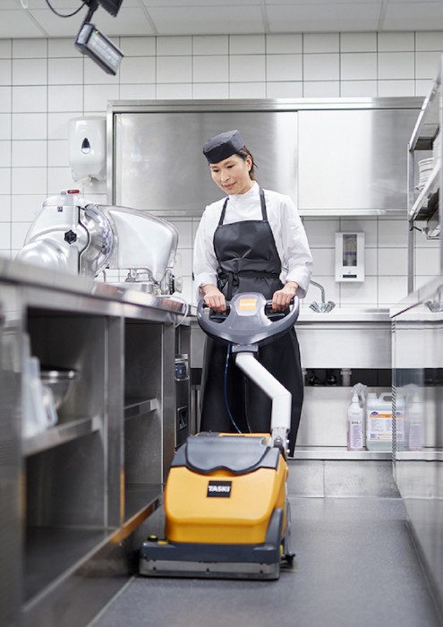 7516860 TASKI swingo 350 B Ультракомпактная батарейная поломоечная машина, оснащенная литий-ионным аккумулятором