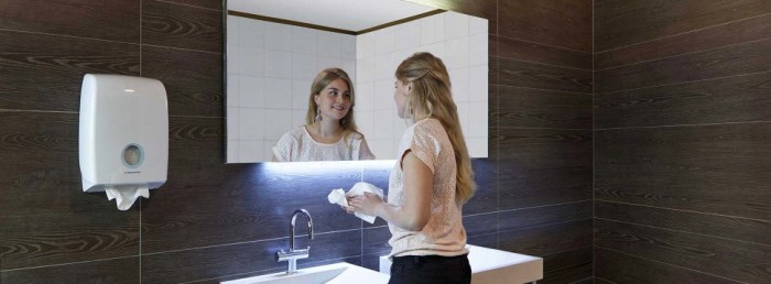 6945 Диспенсер настенный Aquarius, для бумажных полотенец в пачках, белый