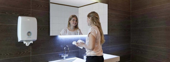 6954 Диспенсер настенный Aquarius, для бумажных полотенец в пачках, белый