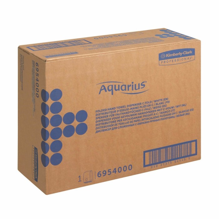 6954 Диспенсер настенный Aquarius, для бумажных полотенец в пачках, белый