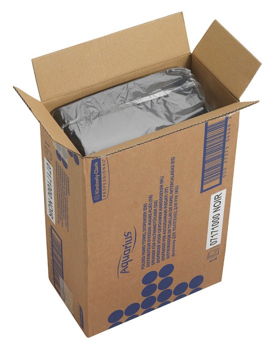 7171 Диспенсер настенный Aquarius, для бумажных полотенец в пачках, черный