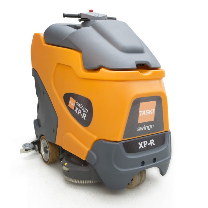 7523356 TASKI swingo  XP-R Батарейная поломоечная машина с местом для оператора с двумя щетками диаметром 38 см