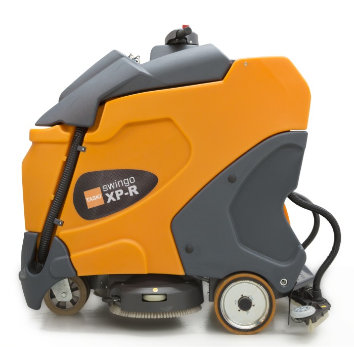 7523356 TASKI swingo  XP-R Батарейная поломоечная машина с местом для оператора с двумя щетками диаметром 38 см