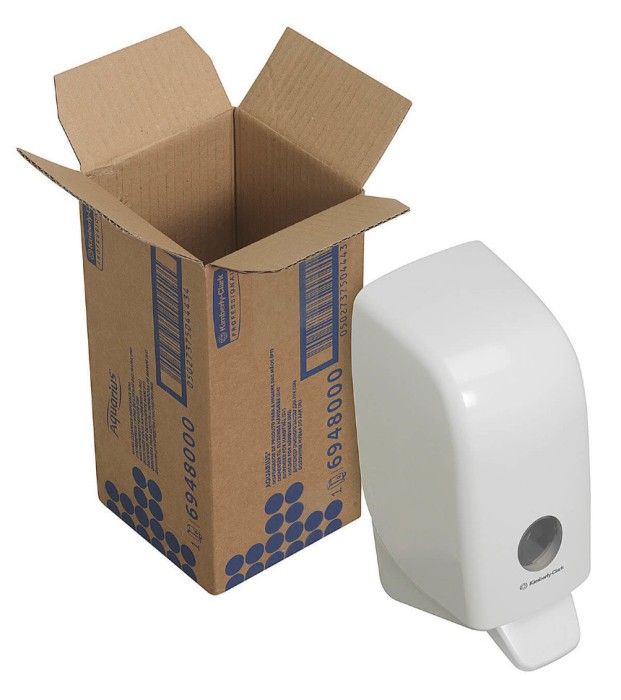 6948 Диспенсер настенный Aquarius, для жидкого пенного мыла, белый