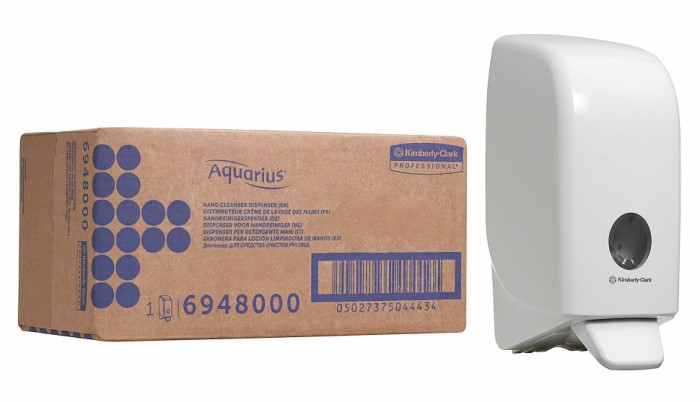 6948 Диспенсер настенный Aquarius, для жидкого пенного мыла, белый