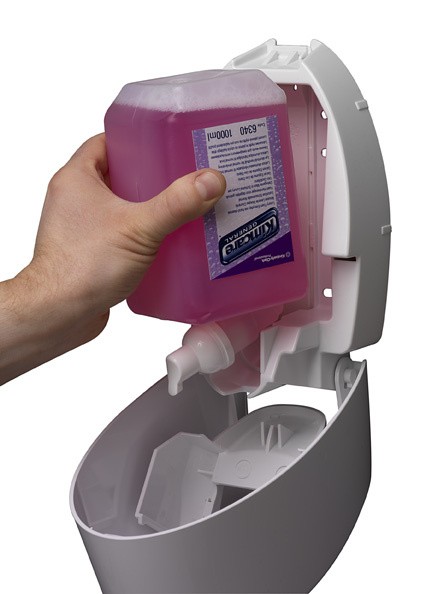 6983 Диспенсер настенный Aqua, для жидкого пенного мыла, белый