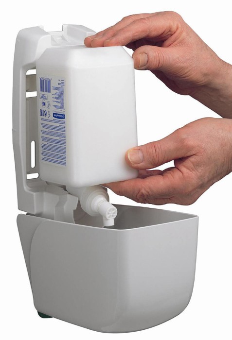 7134 Диспенсер настенный Aquarius, для крема для рук и тела, белый