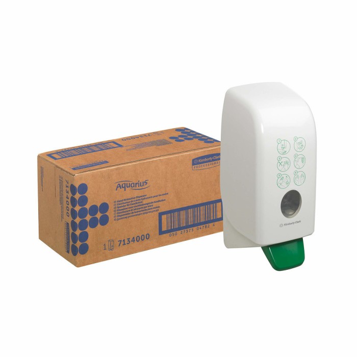 7134 Диспенсер настенный Aquarius, для крема для рук и тела, белый