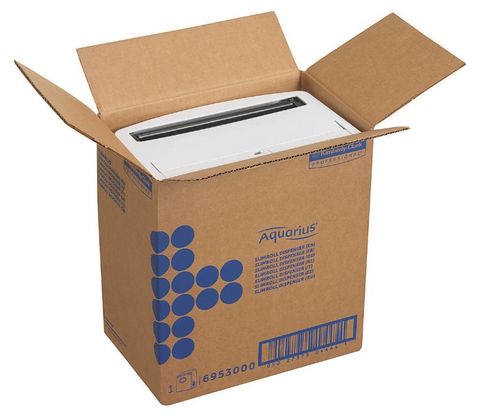 6953 Диспенсер настенный Aquarius, для рулонных полотенец, белый