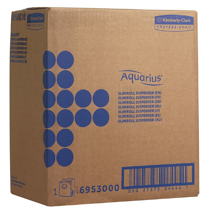 6953 Диспенсер настенный Aquarius, для рулонных полотенец, белый