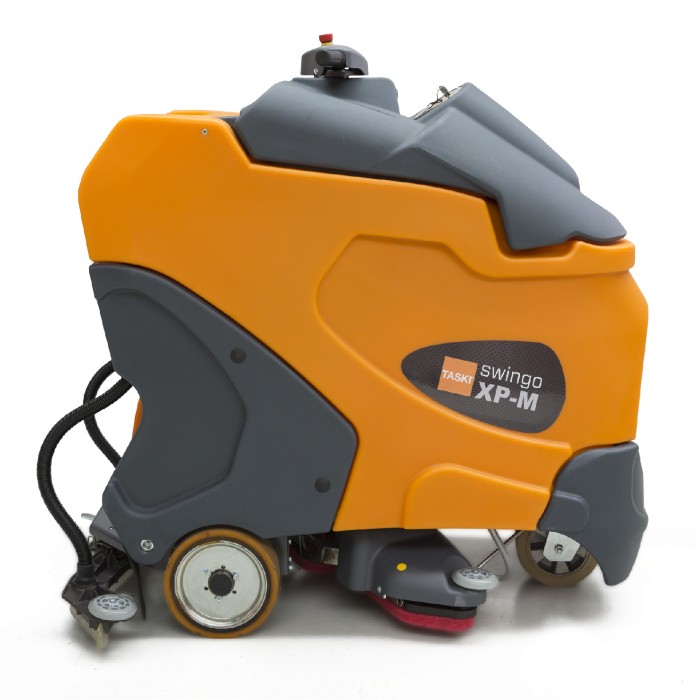 7523359 TASKI swingo XP-M Батарейная поломоечная машина с местом для оператора с двумя микроротационными щетками 45 см