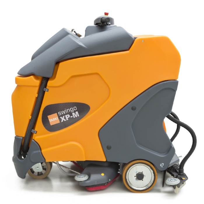 7523359 TASKI swingo XP-M Батарейная поломоечная машина с местом для оператора с двумя микроротационными щетками 45 см