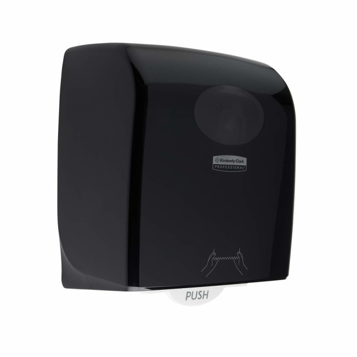 7376 Диспенсер настенный Aquarius, для рулонных полотенец, черный