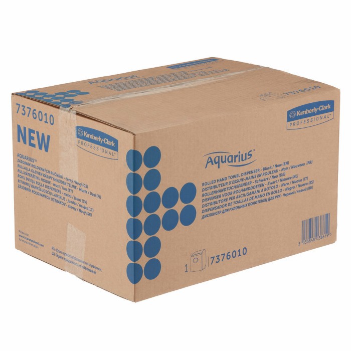 7376 Диспенсер настенный Aquarius, для рулонных полотенец, черный