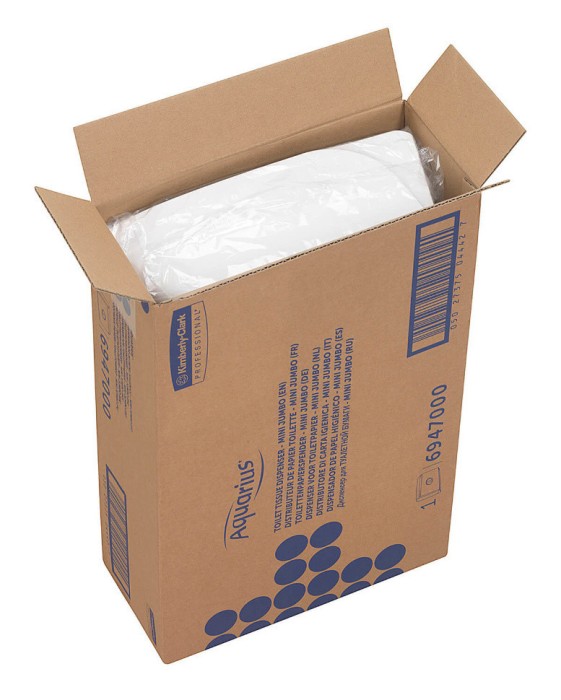 6947 Диспенсер настенный Aquarius, для туалетной бумаги в больших рулонах, белый