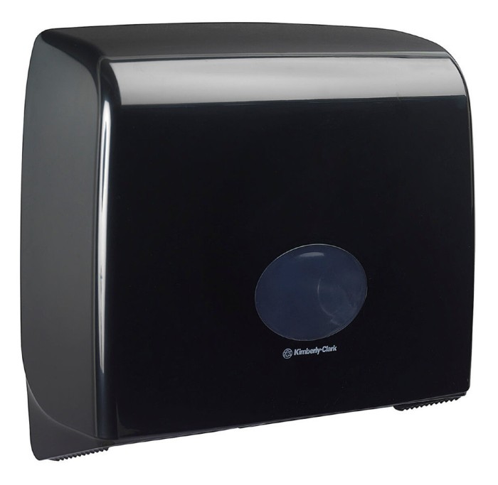 7184 Диспенсер настенный Aquarius, для туалетной бумаги в больших рулонах, черный