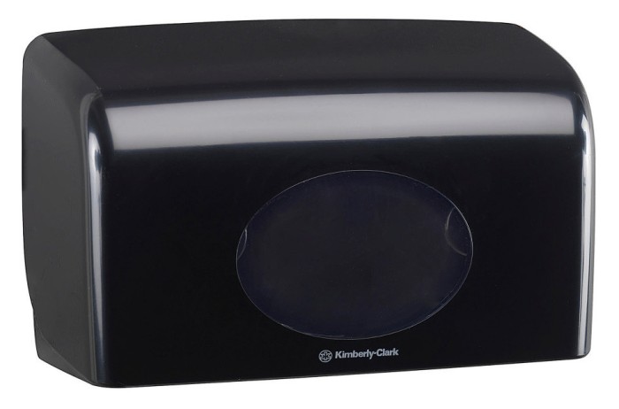 7191 Диспенсер настенный Aquarius, для туалетной бумаги в малых рулонах, черный