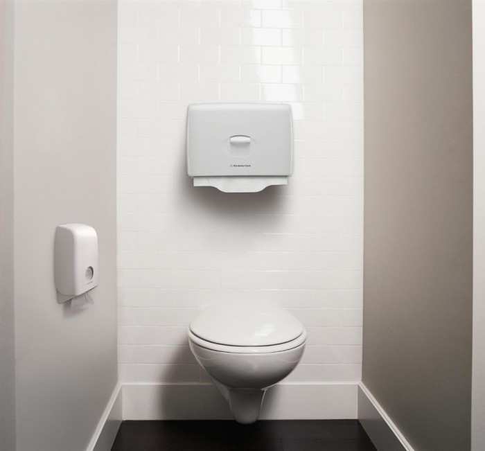 6946 Диспенсер настенный Aquarius, для туалетной бумаги в пачках, белый