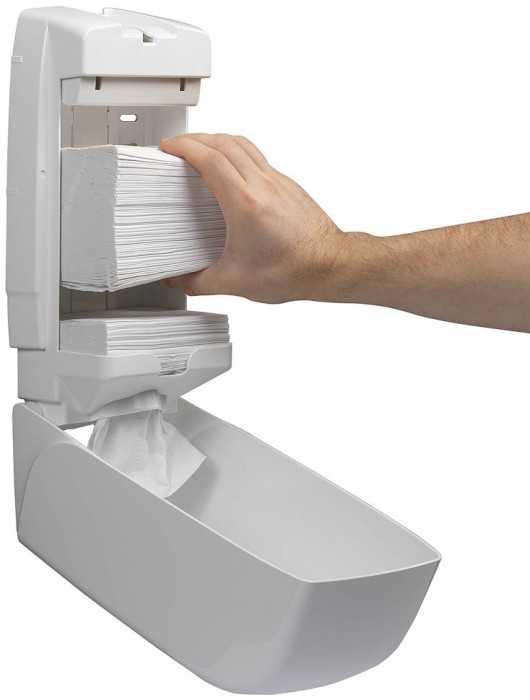 6946 Диспенсер настенный Aquarius, для туалетной бумаги в пачках, белый