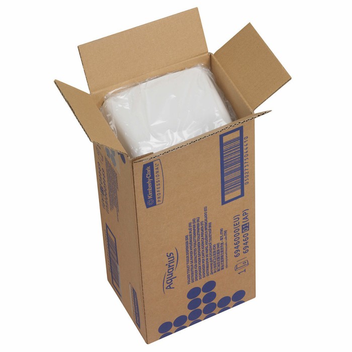 6946 Диспенсер настенный Aquarius, для туалетной бумаги в пачках, белый