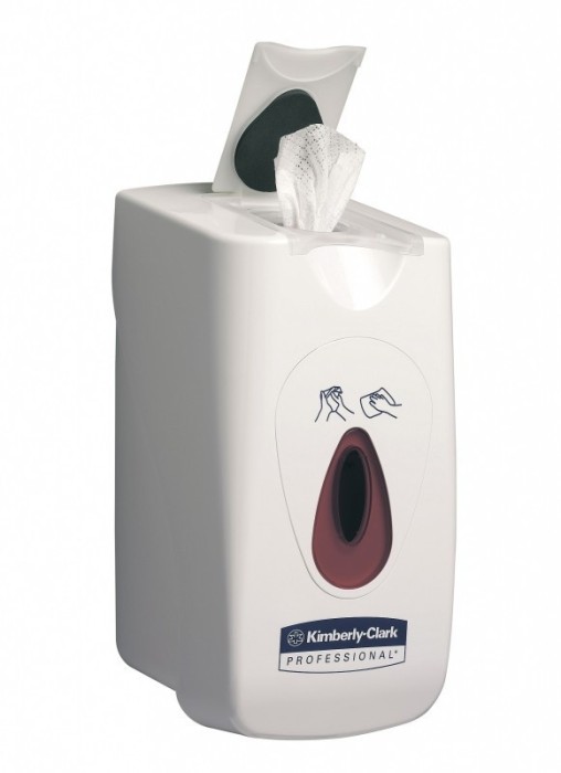 7936 Диспенсер настенный Kimberly-Clark Professional, для дезинфицирующих салфеток в блоке, белый