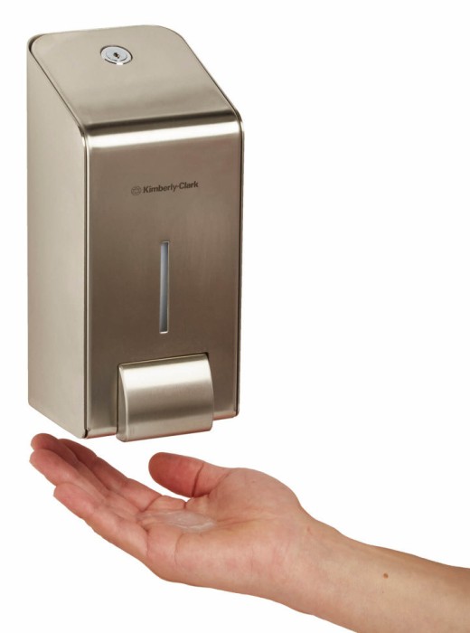 8973 Диспенсер настенный Kimberly-Clark Professional, для жидкого пенного мыла, стальной