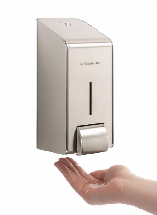 8973 Диспенсер настенный Kimberly-Clark Professional, для жидкого пенного мыла, стальной