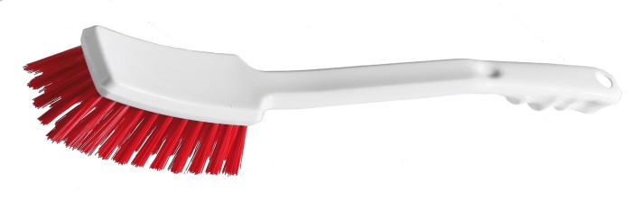 7509544 DI Щётка для неровных поверхностей с длинной ручкой, средней жёсткости, красная
