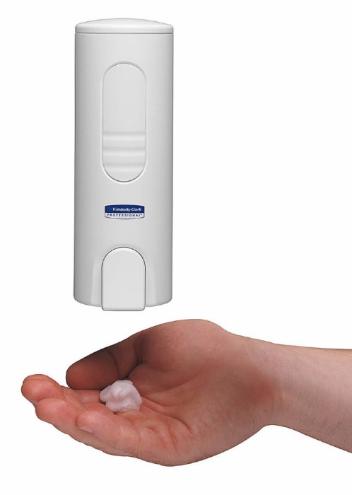 6982 Диспенсер настенный Kimberly-Clark Professional, для кассетного пенного мыла на 200 мл, белый