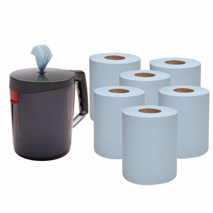 6220 Протирочная бумага WypAll L10, 6 рул. х 280 л, 38 × 18.3 см, однослойная голубая