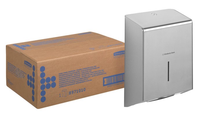 8971 Диспенсер настенный Kimberly-Clark, для бумажных полотенец в пачках, стальной