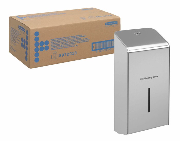 8972 Диспенсер настенный Kimberly-Clark, для туалетной бумаги в пачках, стальной