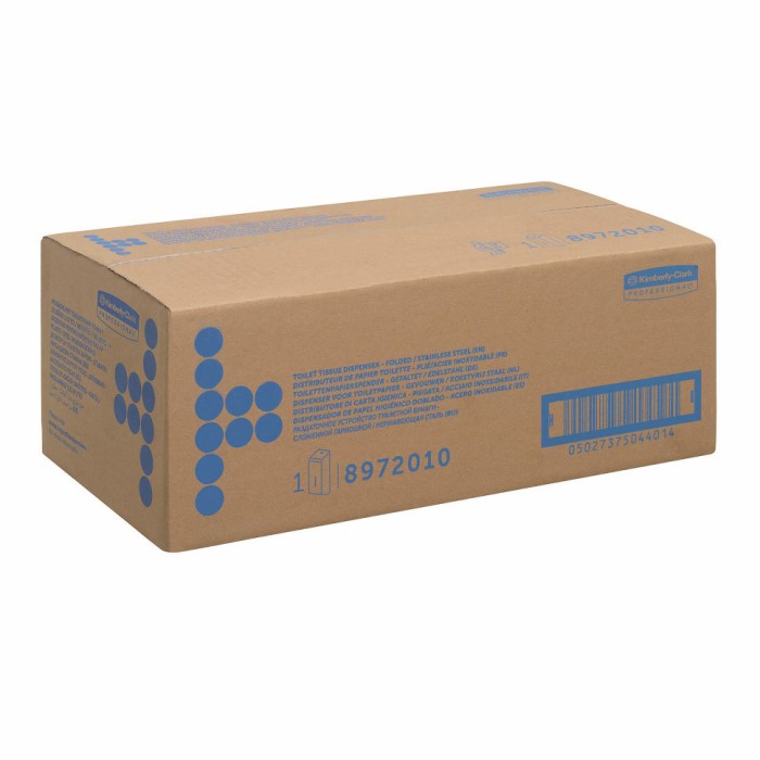 8972 Диспенсер настенный Kimberly-Clark, для туалетной бумаги в пачках, стальной