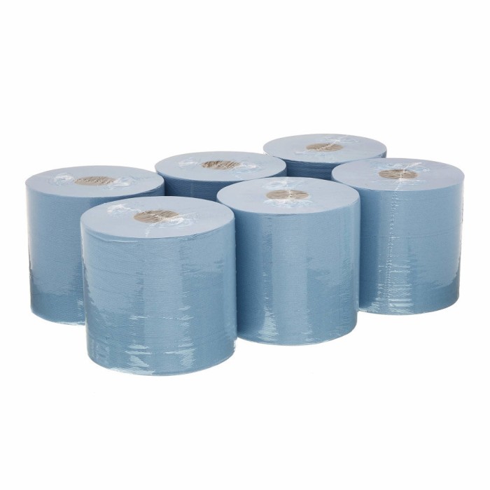 7494 Протирочная бумага WypAll L10, 6 рул. х 630 л, 38 × 18.5 см, однослойная голубая, 23,5 г/м²