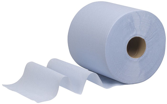 7255 Протирочная бумага WypAll L10, 6 рул. х 800 л, 38 × 19.5 см, однослойная голубая