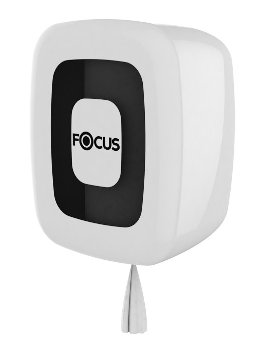 8077063 Диспенсер Focus для бумажных полотенец в рулонах с центральной вытяжкой, белый (8099042)