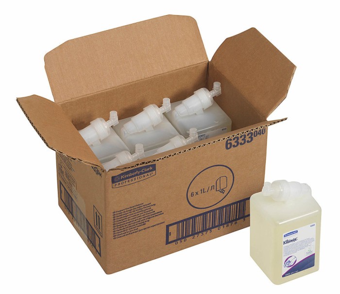 6333 Жидкое мыло Kleenex в кассетах, 6 кассет х 1 л, для частого использования