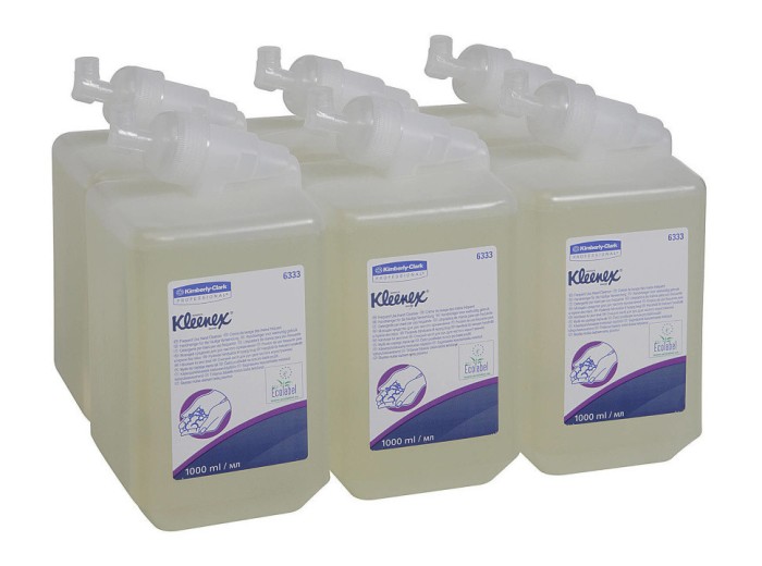 6333 Жидкое мыло Kleenex в кассетах, 6 кассет х 1 л, для частого использования