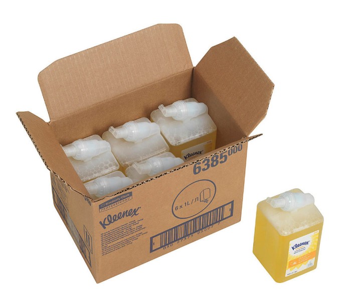 6385 Жидкое мыло пенное Kleenex Energy Luxury в кассетах, 6 кассет х 1 л