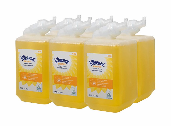 6385 Жидкое мыло пенное Kleenex Energy Luxury в кассетах, 6 кассет х 1 л