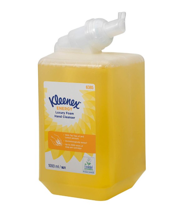6385 Жидкое мыло пенное Kleenex Energy Luxury в кассетах, 6 кассет х 1 л