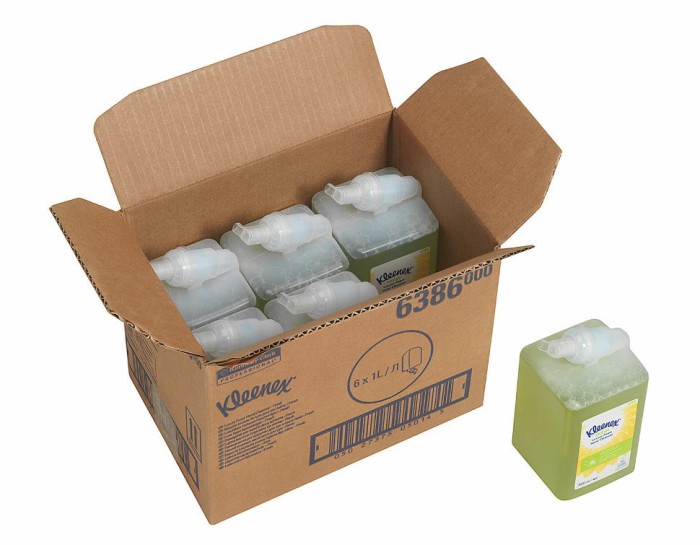 6386 Жидкое мыло пенное Kleenex Fresh Luxury в кассетах, 6 кассет х 1 л