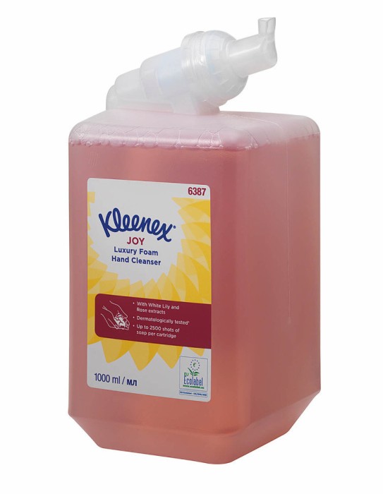 6387 Жидкое мыло пенное Kleenex Joy Luxury в кассетах, 6 кассет х 1 л